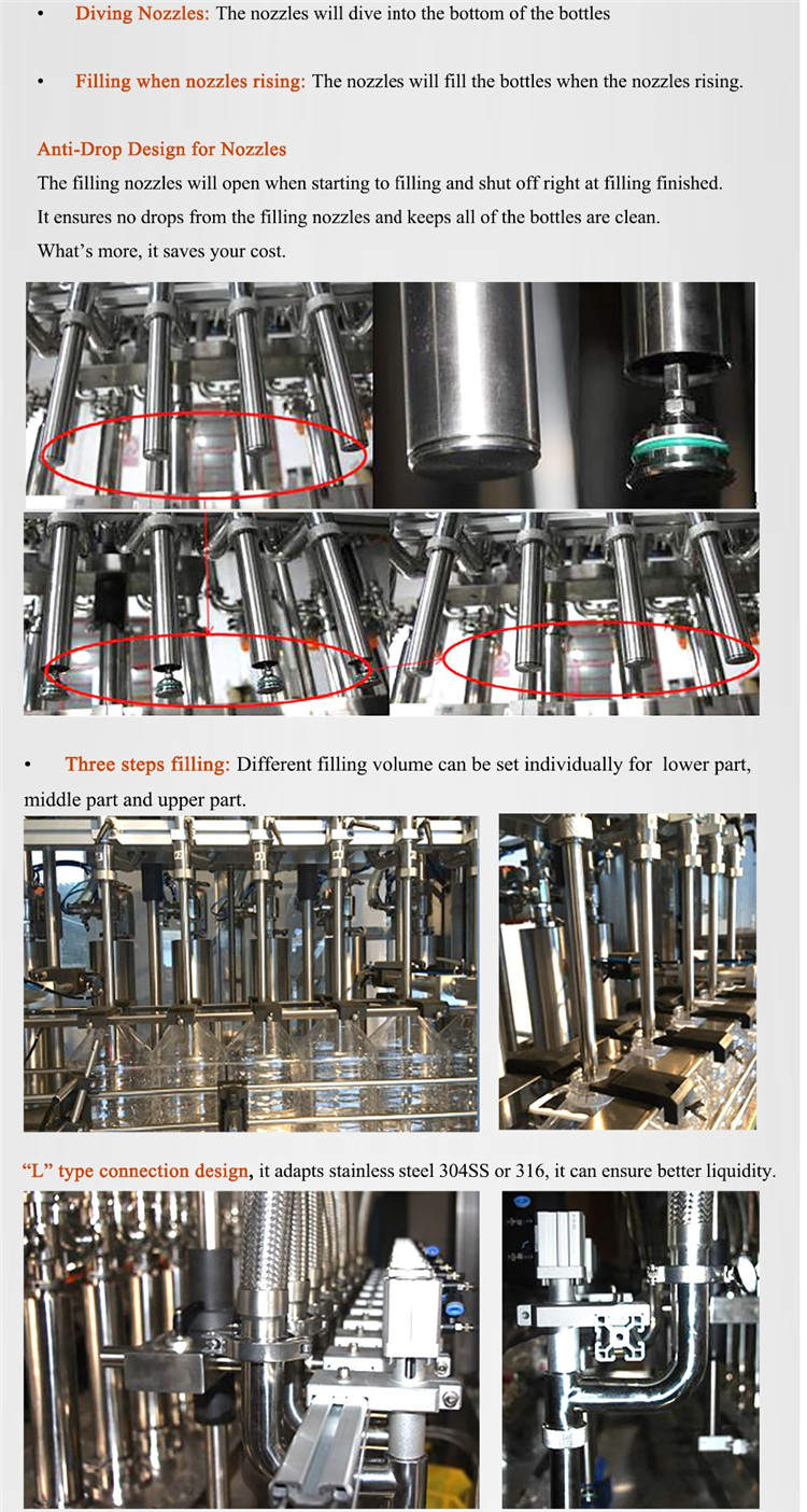 Servo motorli shishani avtomatik to'ldirish mashinasi 4