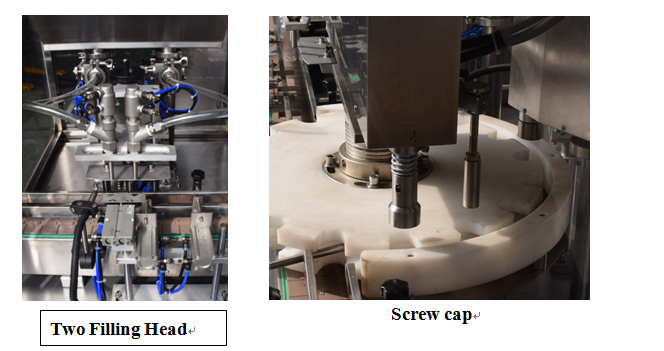 Giyohvand moddalar uchun siropli shisha suyuqlik bilan to'ldirish va qoplash mashinasi