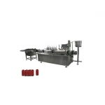 Kichkina shisha ko'z tomchilari, tirnoqlarni lak bilan to'ldirish mashinasi va qopqoq mashinasi